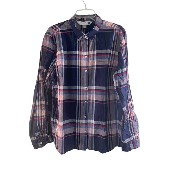 OLD NAVY Women’s Plaid Button Down Casual Long Sleeve Shirt / Size: XL - Picture 1 of 5